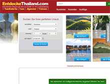 Tablet Screenshot of entdeckethailand.com